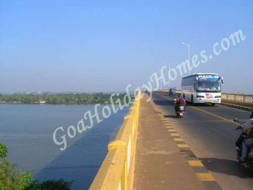 The Zuari bridge in Goa