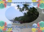 Belated Birthday Wishes