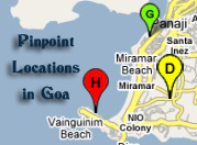Pinpoint Locations in Goa