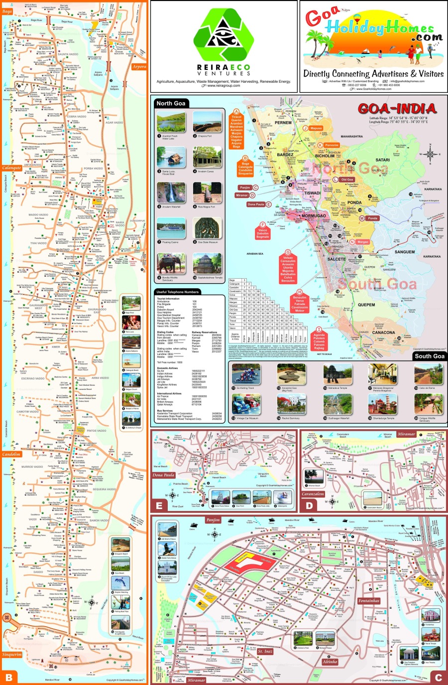 goa tourist map