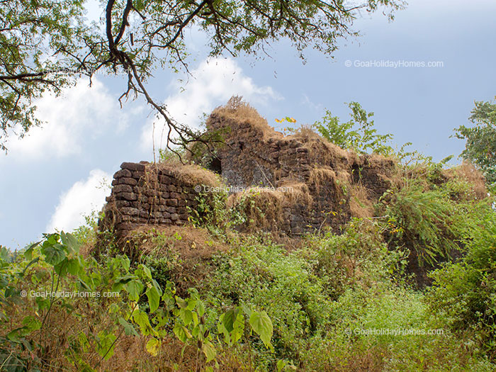 Ruins of the Colvale Fortress in Goa