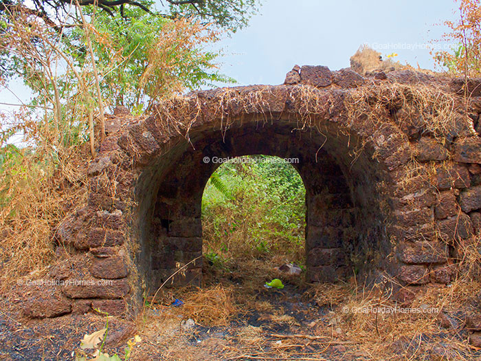 Ruins of the Colvale Fortress in Goa